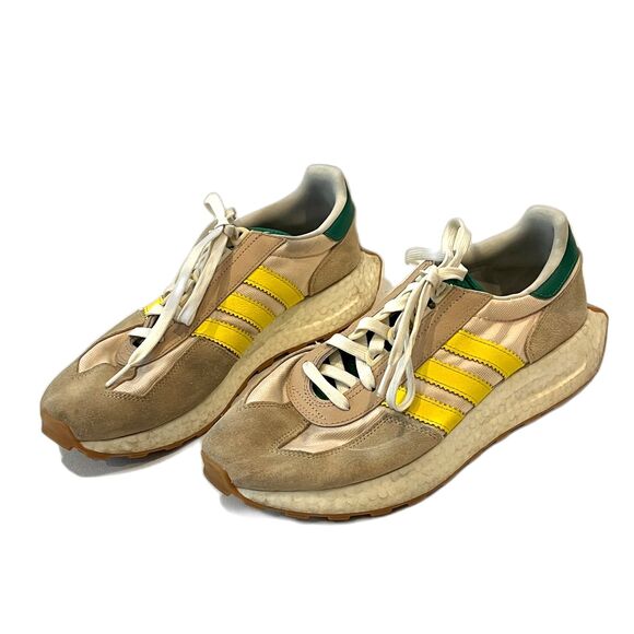 Adidas Originals Retropy E3 Sneakers Lace Up Green Yellow 10.5 - Picture 1 of 9
